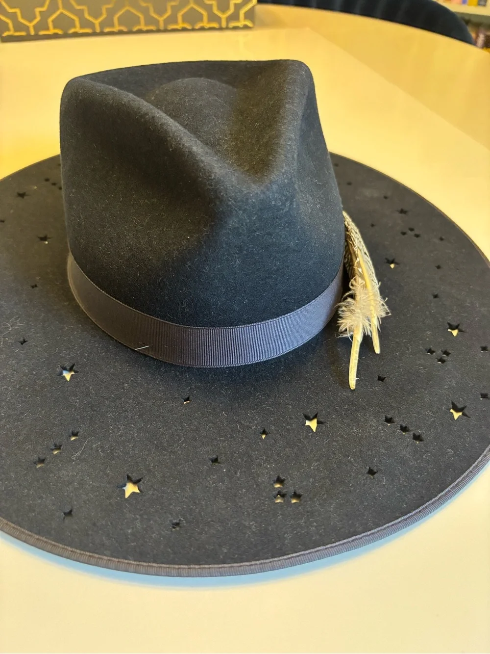 Stetson Night Sky Fedora Navy